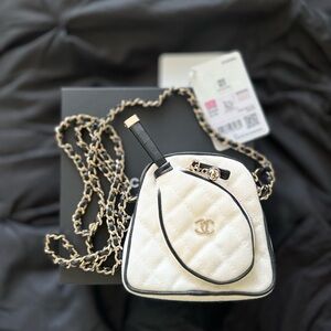 CHANEL Canvas Calfskin
Tennis Racket Mini Bag‼️